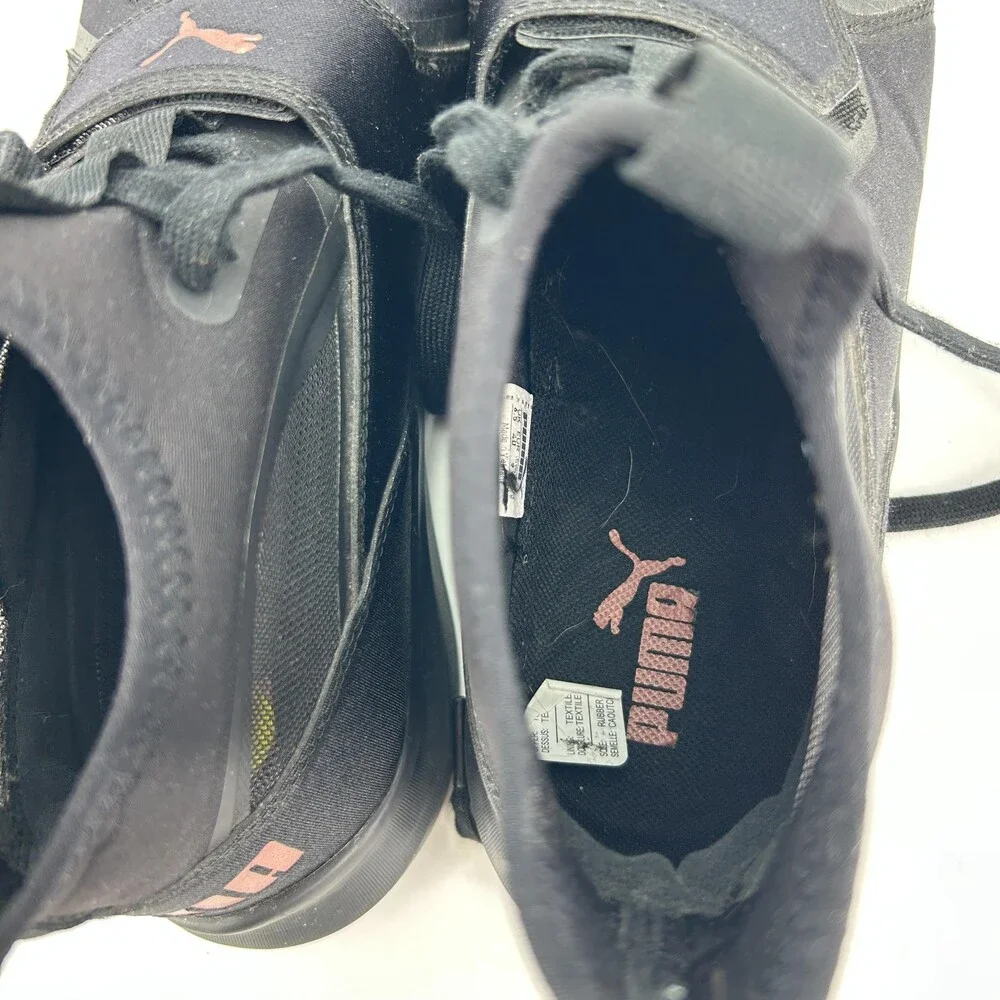 PUMA Ignite Shoes Womens Size 9 Black Mesh Mid Top Training Sneakers 190818 05